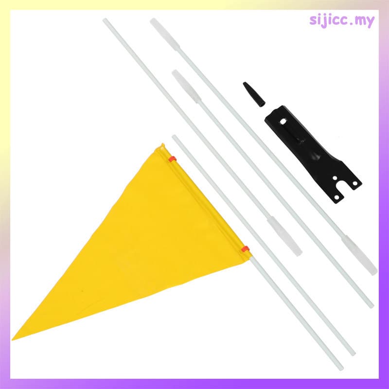 Bandeira De Bicicleta : Segurança Para Bicicletas Infantis De Alta Visibilidade Com Poste De Fibra De Vidro Resistente C