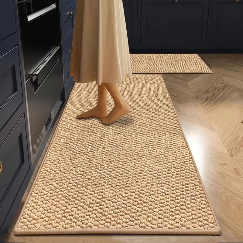 [Novo produto] Imitação de Sisal tapete de cozinha japonês simples tapete de cozinha decoração tapete de cozinha tapete