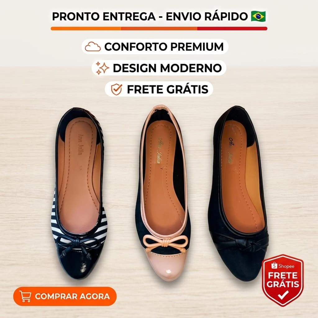 Sapato Mocassim Barato Feminino Sapatilha Feminina Barata