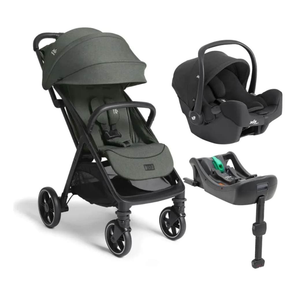 Carrinho de Bebê Parcel LX Evergreen + Bebê Conforto Raven + Base I-Snug  – Joie DO