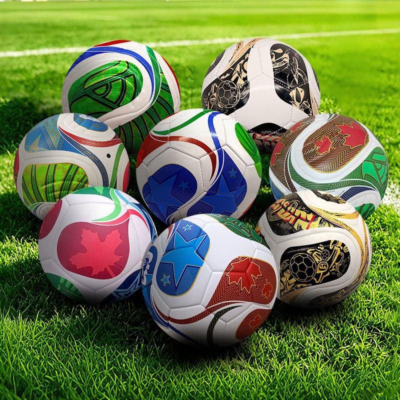 Bola de Futebol Especial da Copa do Mundo 2026, Tamanho 5, Adesivo PU, Bola de Futebol Genuína, Material Aprimorado, Ata