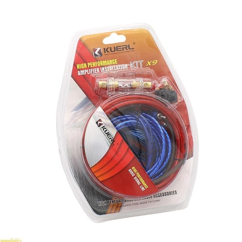 moonlighty 60 AMP Suporte De Fiação Para Carro 10GA Cabo De Alimentação Subwoofer Alto-Falante Fio