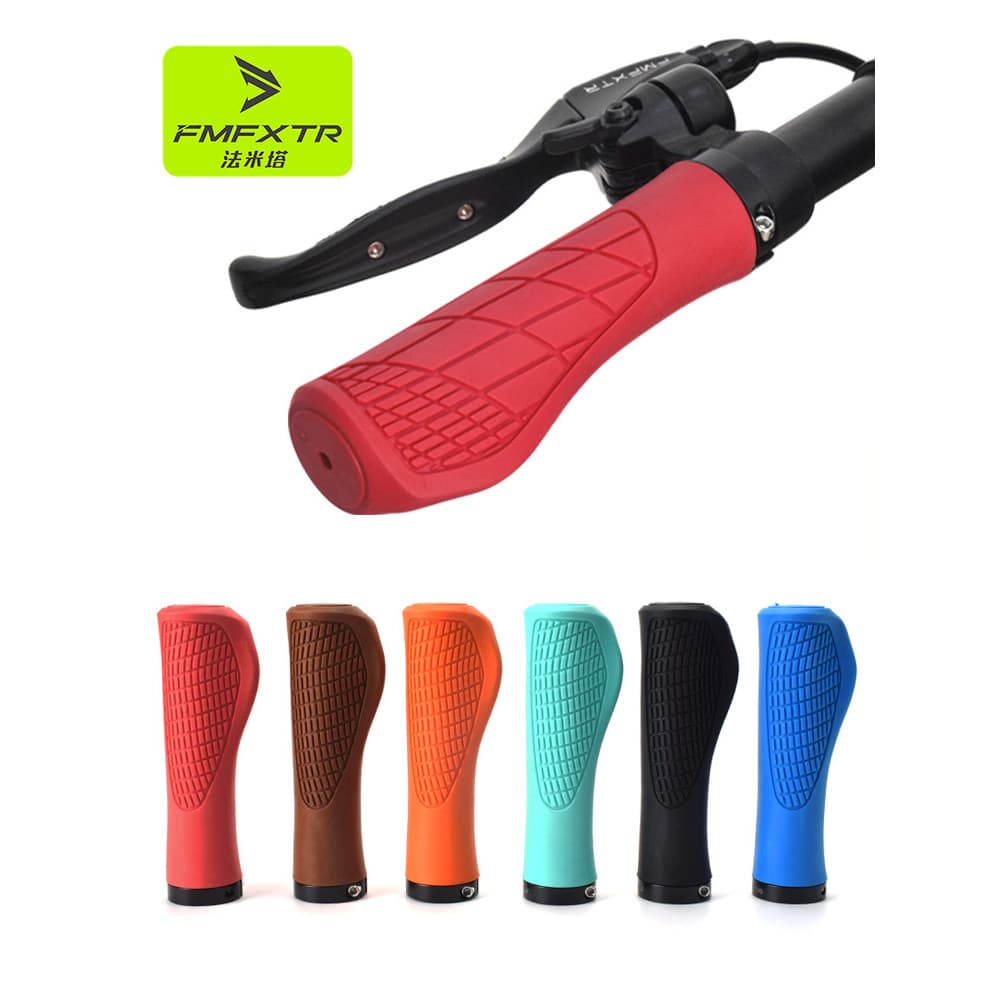 Capa para guidão de bicicleta, Mountain bike, absorção de choque de borracha, luvas confortáveis para guidão, mosca mort