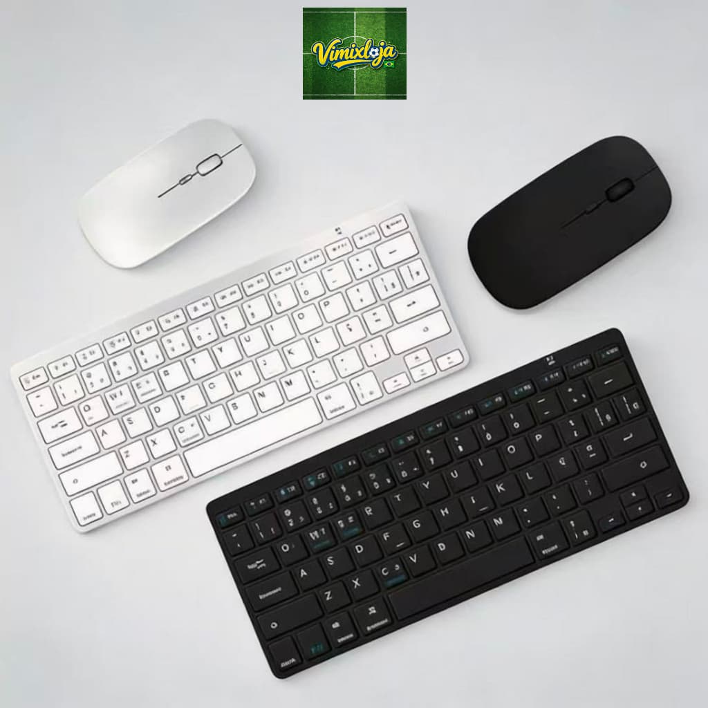 Kit Teclado + Mouse Bluetooth sem fio Compativel com  Windows AGOLD TCD-02
