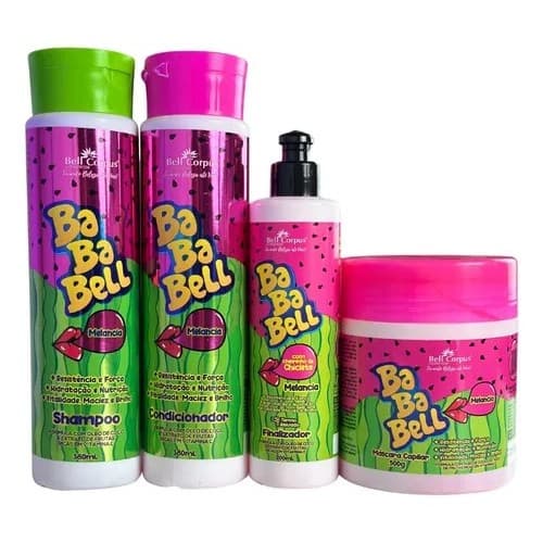 Kit Capilar Bababell Melancia - Com 4 Itens