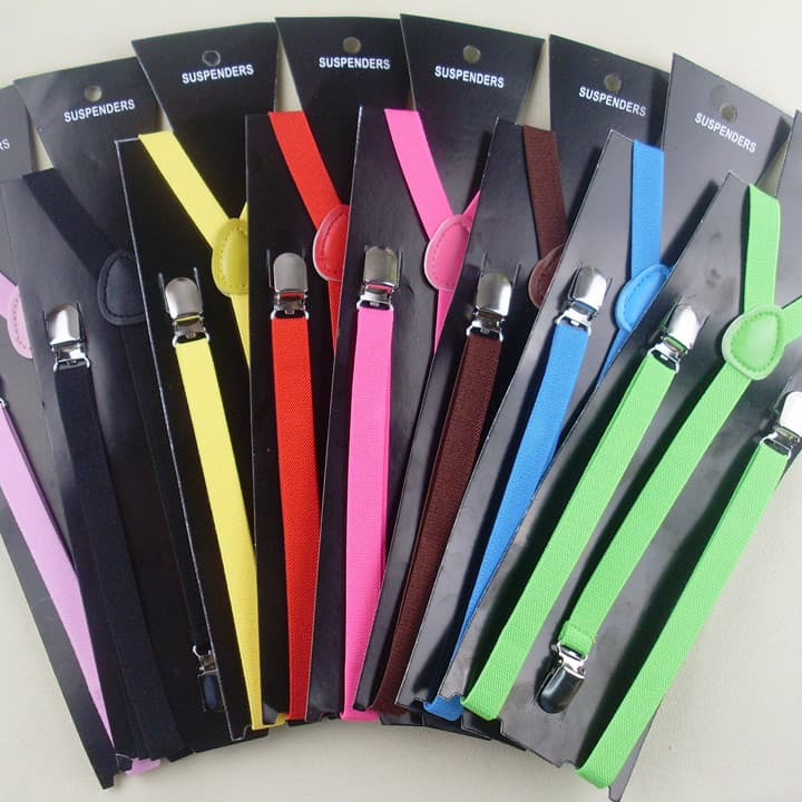 Frete grátis doce cor cinta clipe feminino masculino 1.5CM suspensórios cinto moda decoração versão coreana macacão