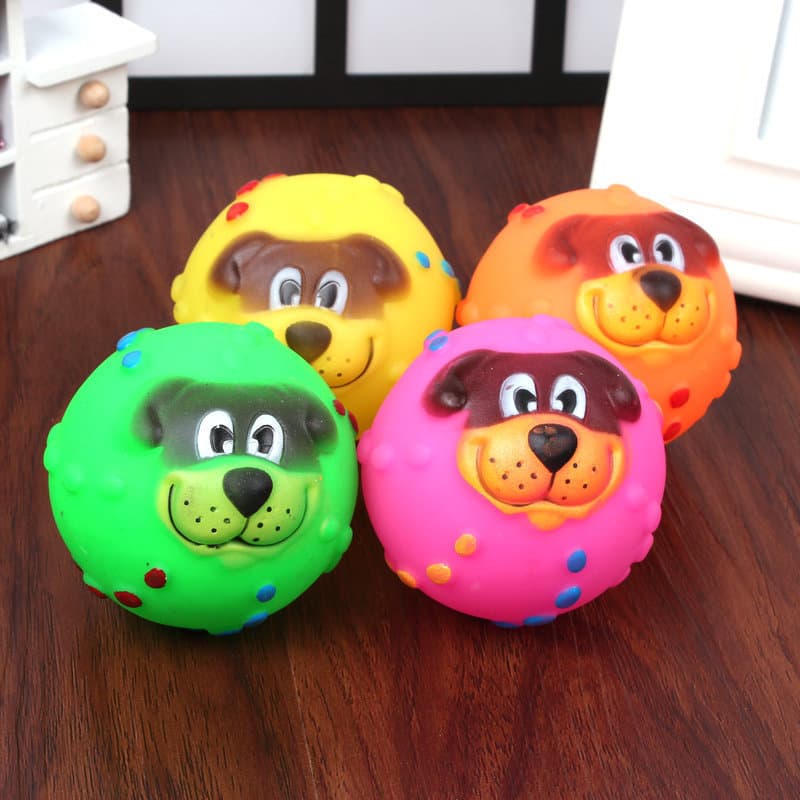 Brinquedo para animais de estimação, bola de borracha, brinquedo para cachorro, cachorro, som para animais de estimação,