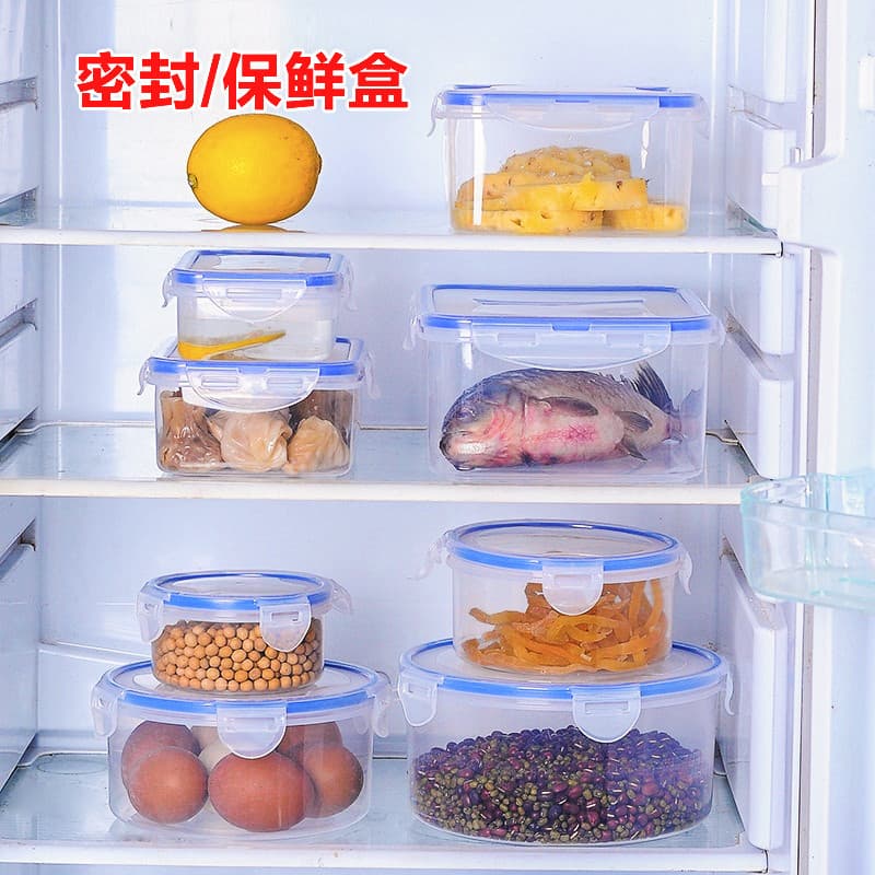 Multifuncional selado plástico fresco-mantendo caixa geladeira fresco-mantendo tigela microondas aquecimento lancheira c