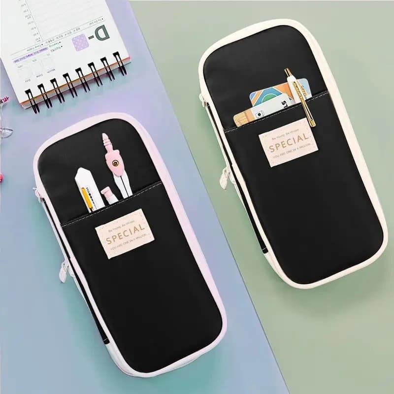 Kawaii Lápis Casos Grande Capacidade Saco De Bolsa Titular Caixa Para Estudantes De Escritório Organizador Escola Papela