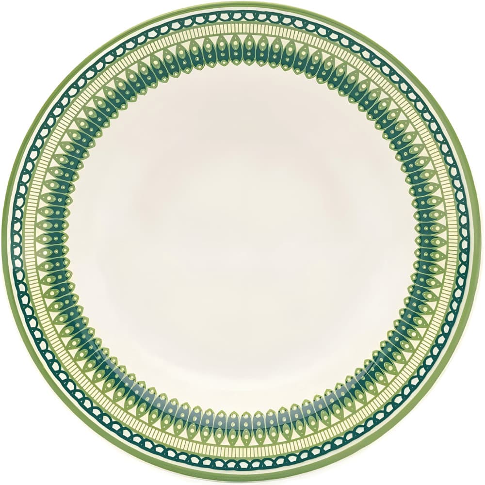 Prato de Sobremesa em Cerâmica 18cm - Campestre