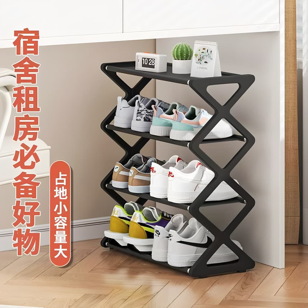 Multi-camada sapato rack porta do agregado familiar simples sapato armário entrada rack de armazenamento sala estar dorm