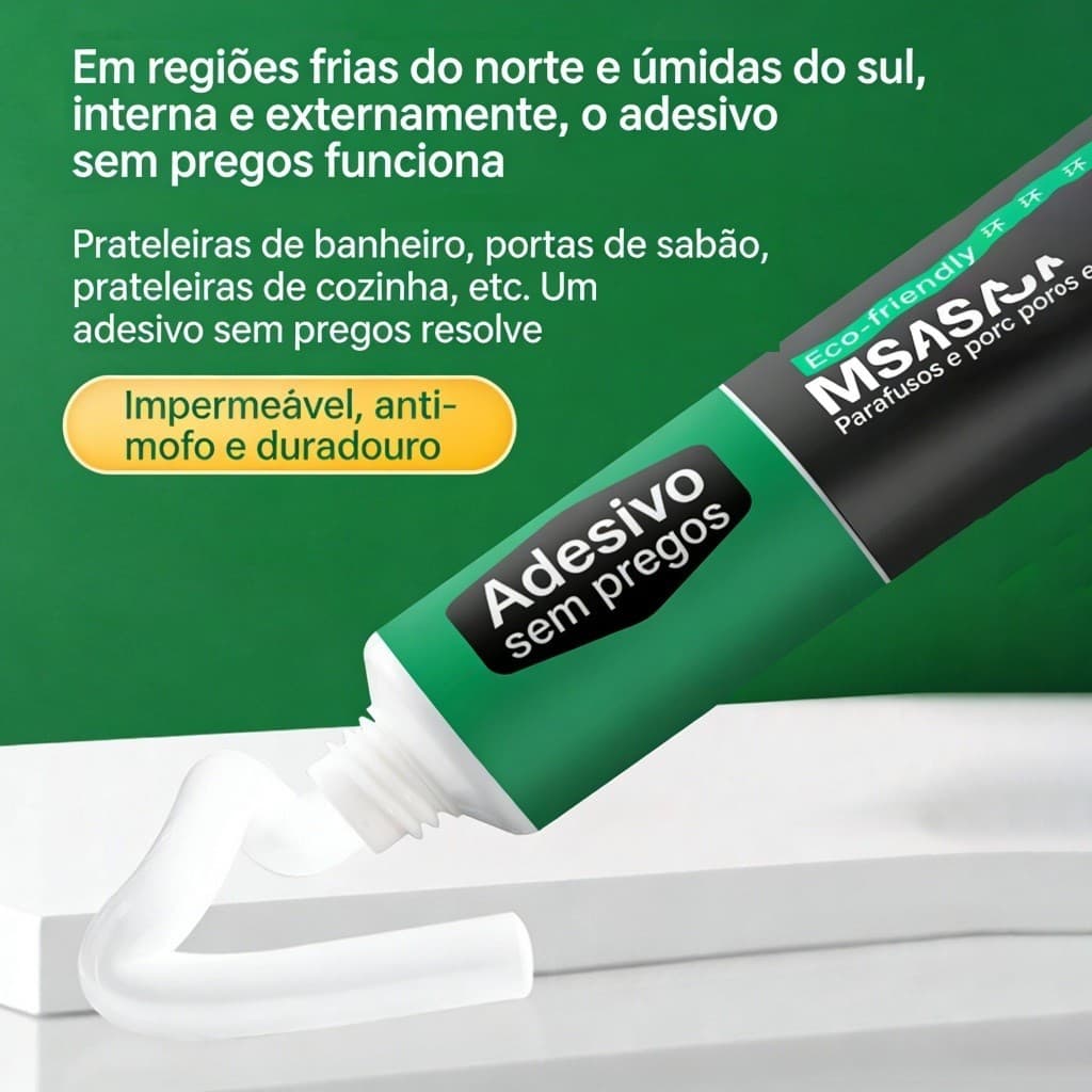 Cola Adesiva Ultra-Forte Sem Prego Estrutura Para Gancho De Parede Universal OCEANIC