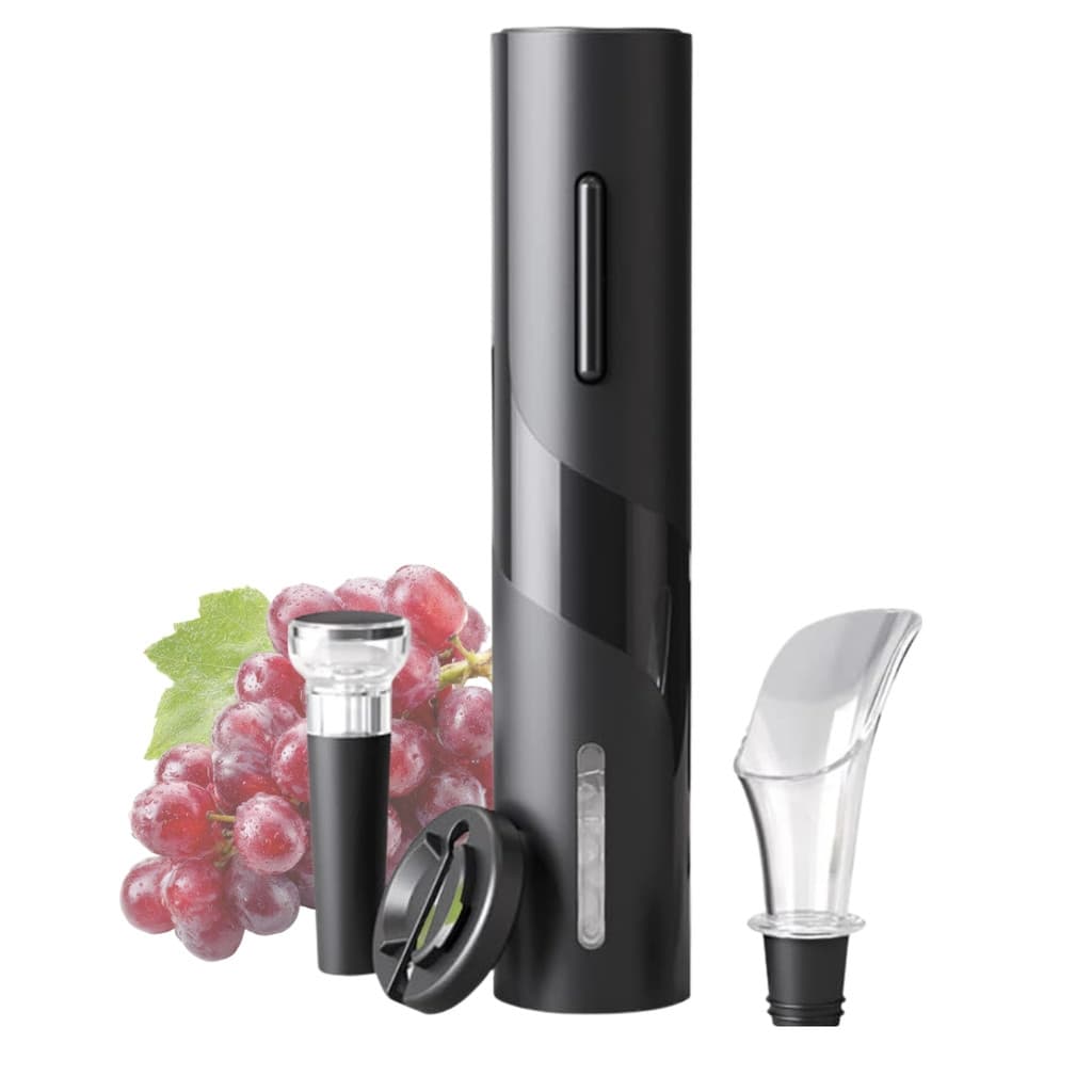 Kit abridor de Vinho Elétrico Saca Rolha Automatico Recarregável Profissional portátil