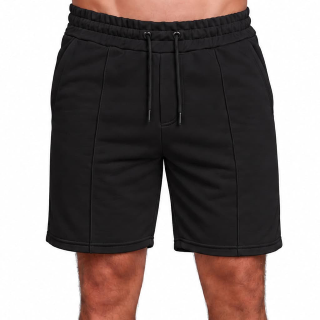 Bermuda Masculina Casual Moletinho C/ Nervura E Cós Elastico
