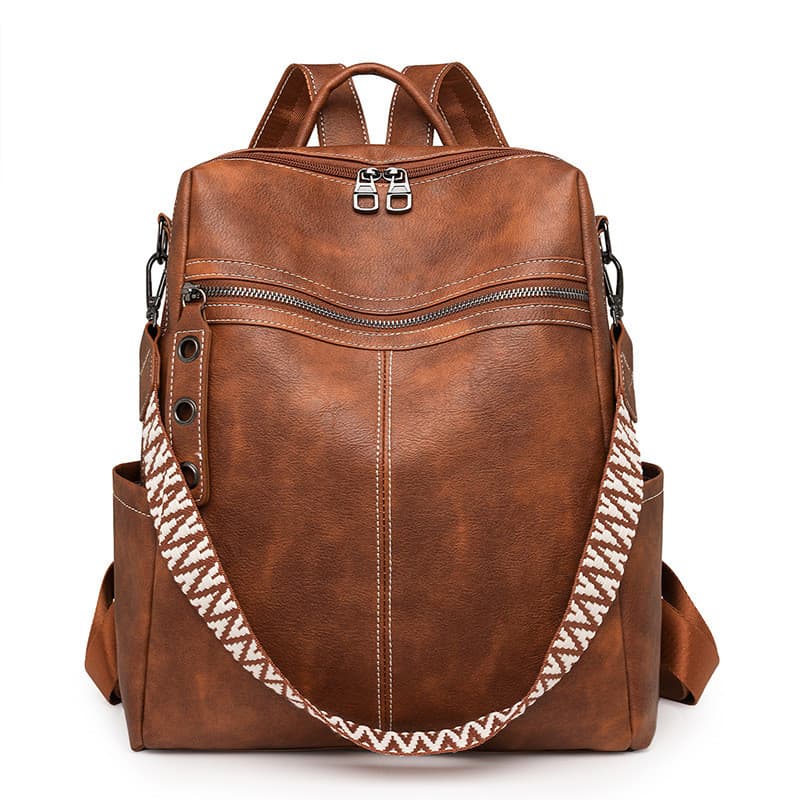 Mochila transversal de grande capacidade para mulheres, ideal para negócios e uso diário.