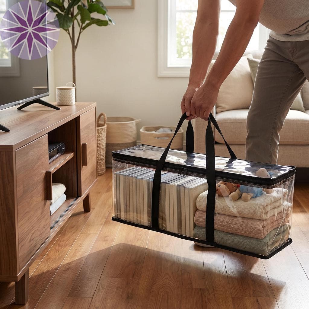 4 Caixas Organizadoras De CD De Grande Capacidade Para Armazenamento De Disco E Livros SHOPCYC2330