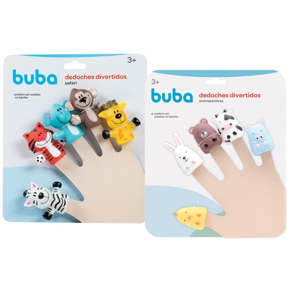 Dedoches Divertidos Buba Fantoche de Dedo Para Banho Vinil