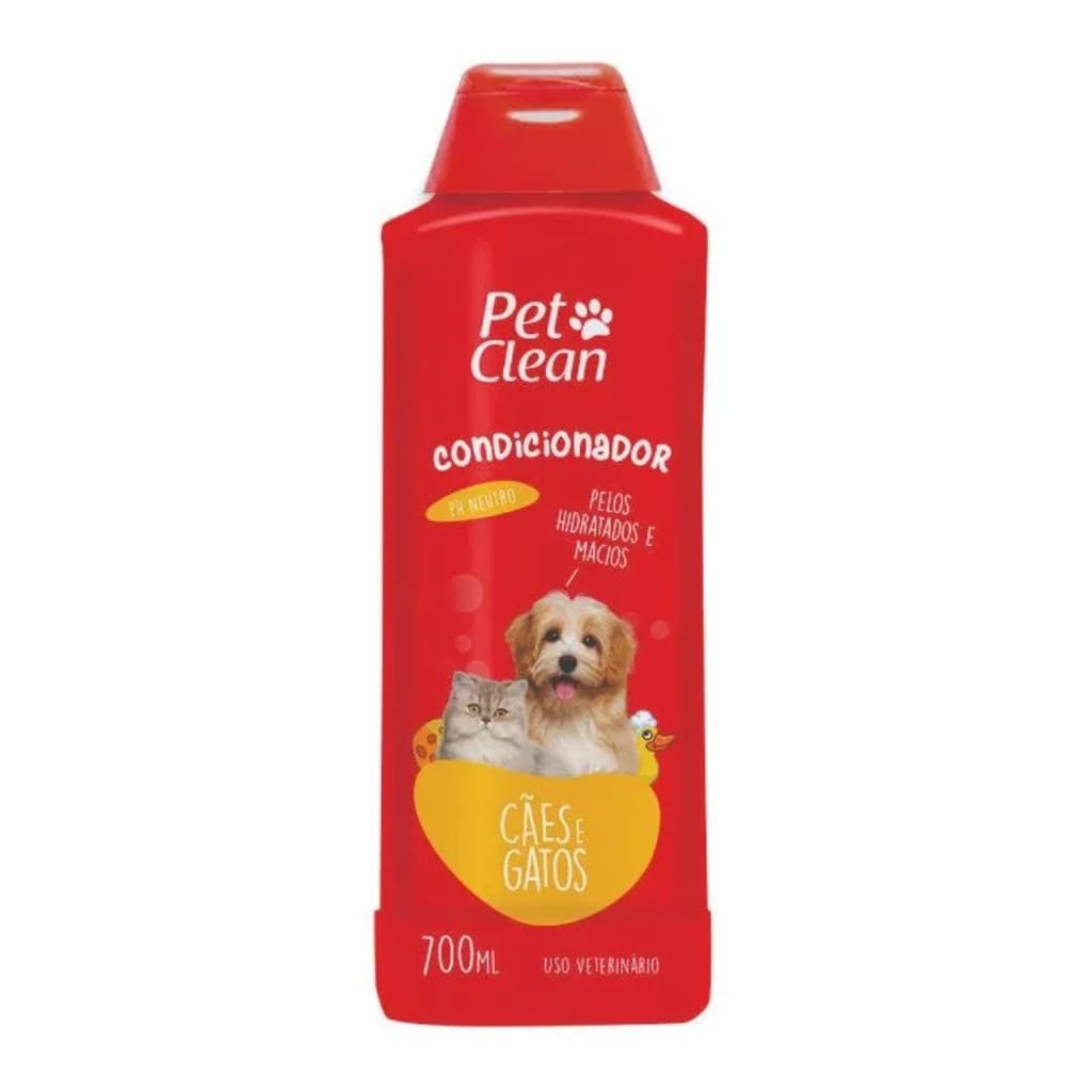 Condicionador Para Cães E Gatos Cachorros Pet Clean 700ml