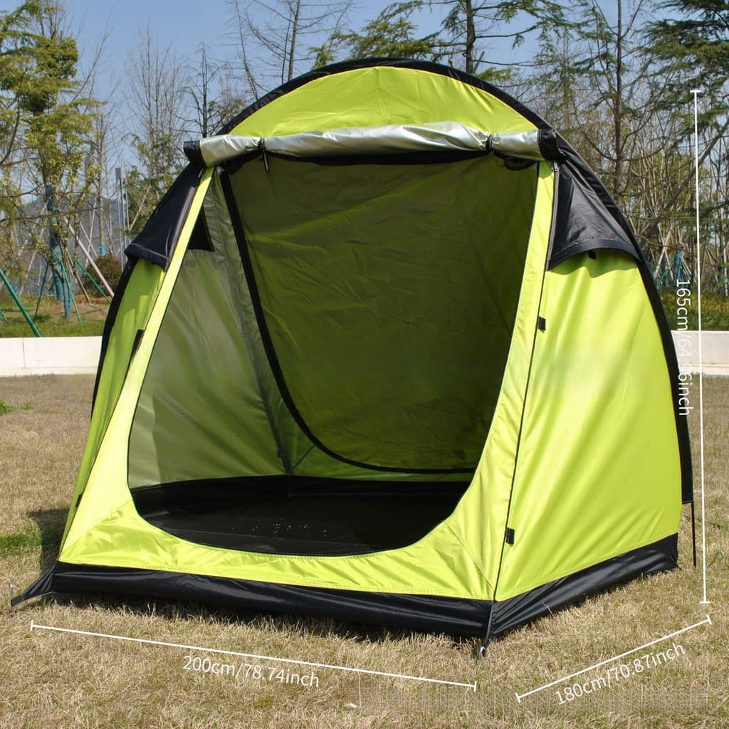 Acampamento ao ar livre malha dupla camada 4 pessoas barraca de praia leve mochila tenda acampamento