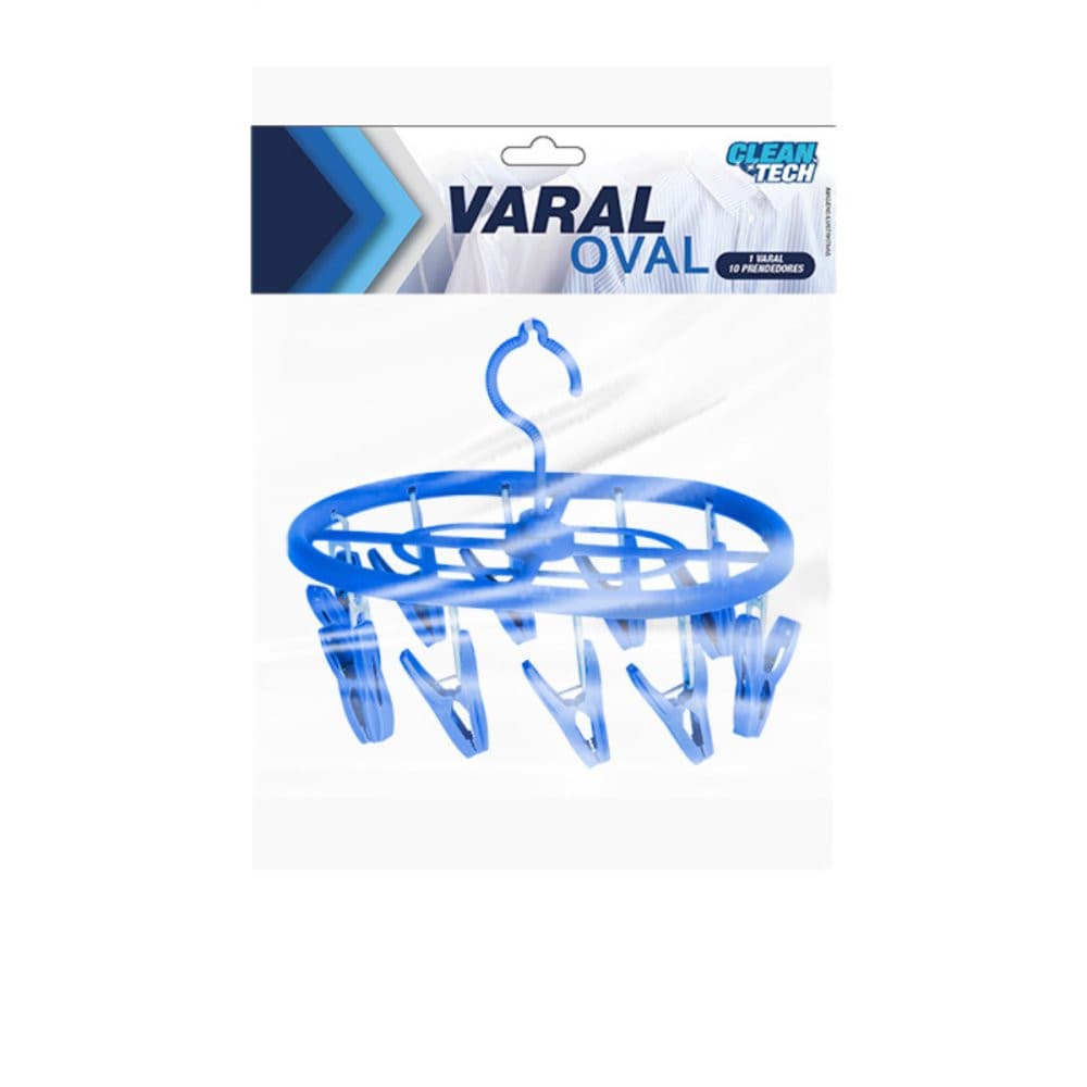 Varal de Meia Roupa  Peças Pequenas Oval 10 Prendedores