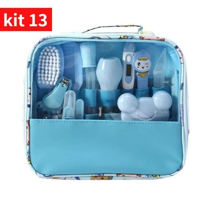 Kit 13 Higiene Cuidado Bebê Recém Nascido Essencial 13 Peças Cuidados Com O Bebê Recém