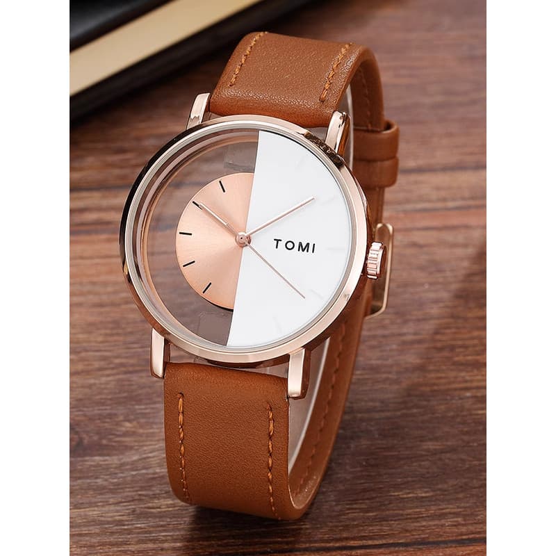 Nicho luz relógio de luxo feminino simples temperamento estudante moda ins nicho Design japonês minimalista 2025 novo es