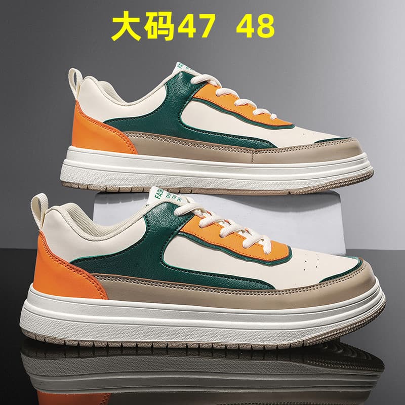 Sapatos masculinos 46 estilo Hong Kong ampliado gordura extragrande sapatos esportivos da moda