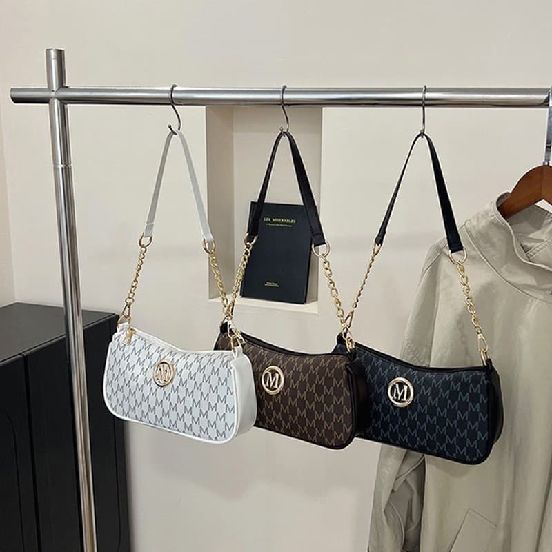 Bolsa Feminina Ombro Luxo Corrente Dourada Pequena Fashion Elegante Casual Moderna