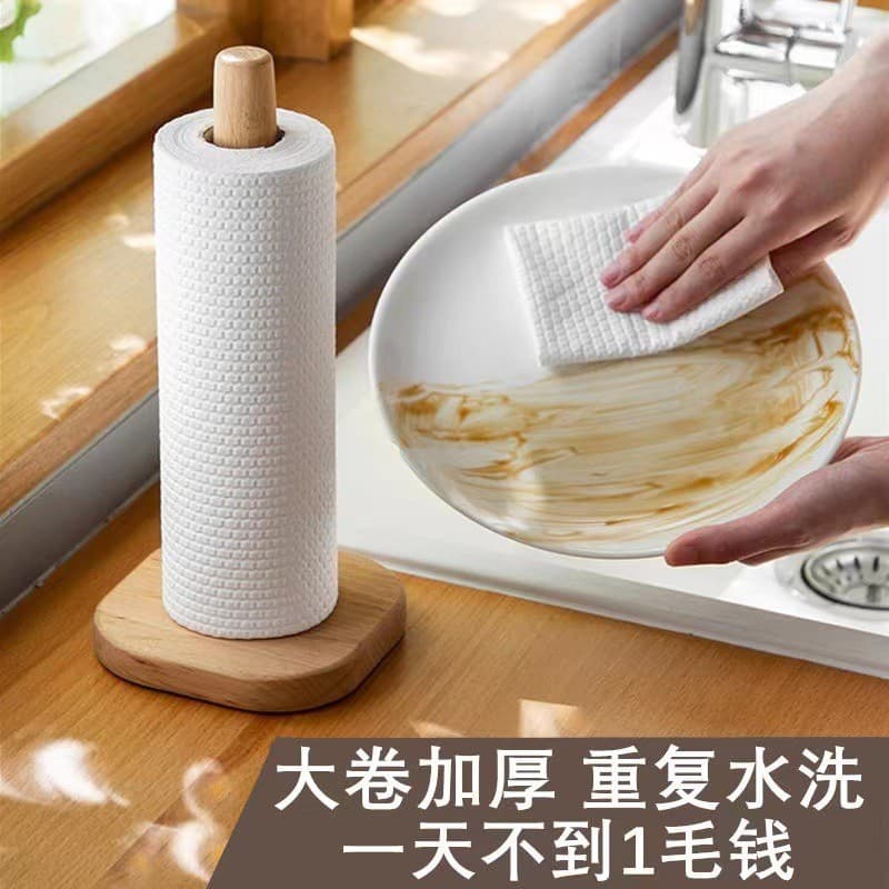 Pano preguiçoso molhado seco limpeza doméstica papel de cozinha pano de prato descartável absorver água pano de óleo ant