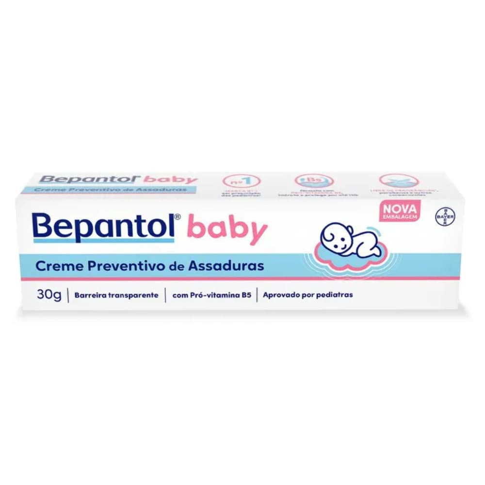 Creme Protetor para Assaduras Bepantol Baby 30g | Proteção Delicada | Creme Preventivo e Hidratante
