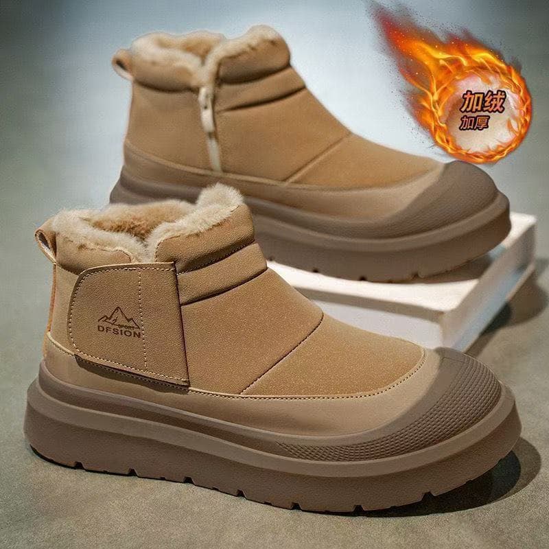 Botas de neve masculinas de cano alto reforçadas, nova moda, antiderrapantes para o inverno ZSW8 MGOC HSTW