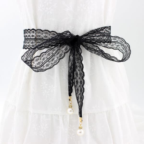 | cinto masculino social | ✡Mulheres pérola cinto diamante pingente senhoras vestido decorativo renda atada cinto uma pe