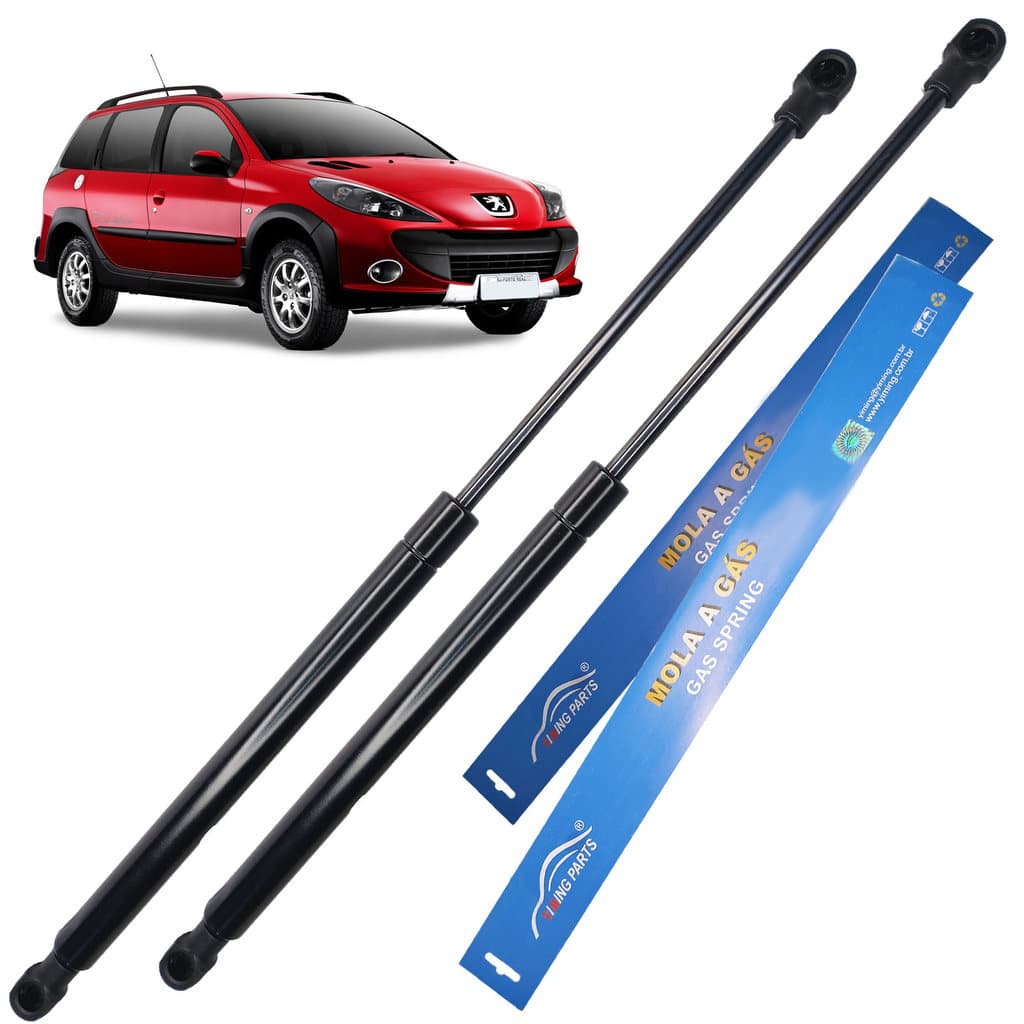 Par Amortecedor Vidro do Porta Malas Peugeot 206 SW 2005/2008