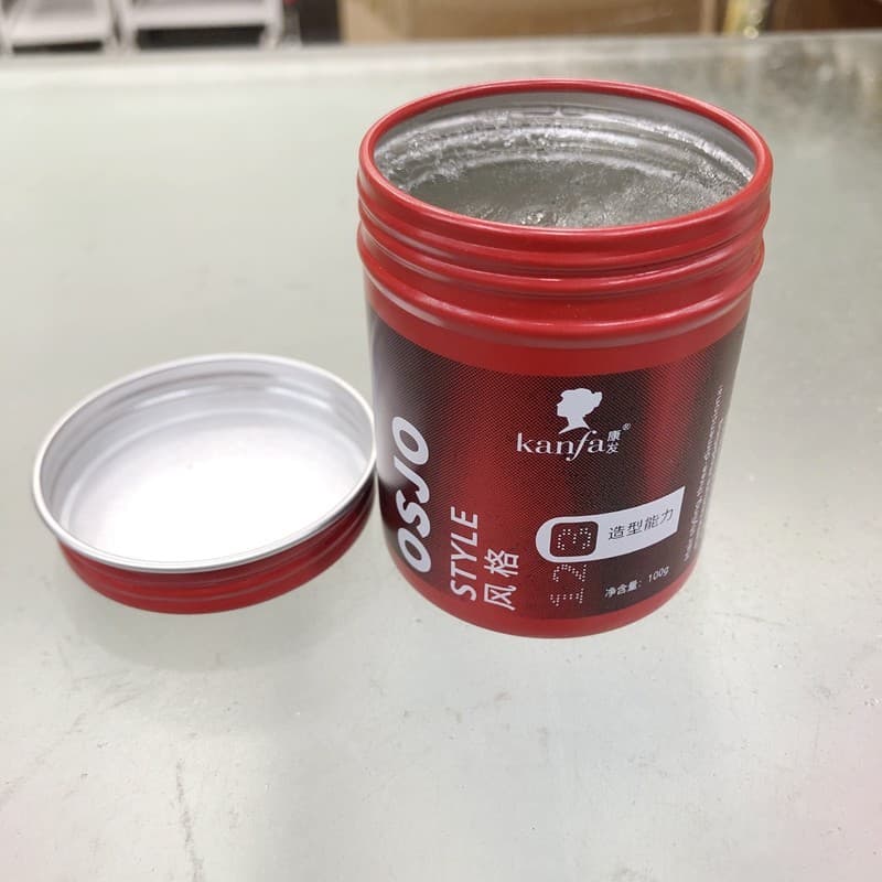 Cera de cabelo de ferro vermelho creme de estilo de cera de cabelo masculino cristal transparente cera de cabelo