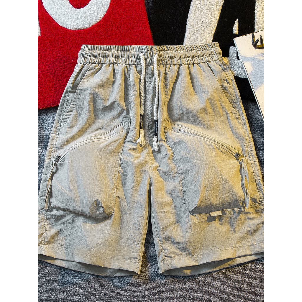 HPCP American Street de secagem rápida funcional grande bolso macacão Shorts masculino verão estilo fino street Wear sol
