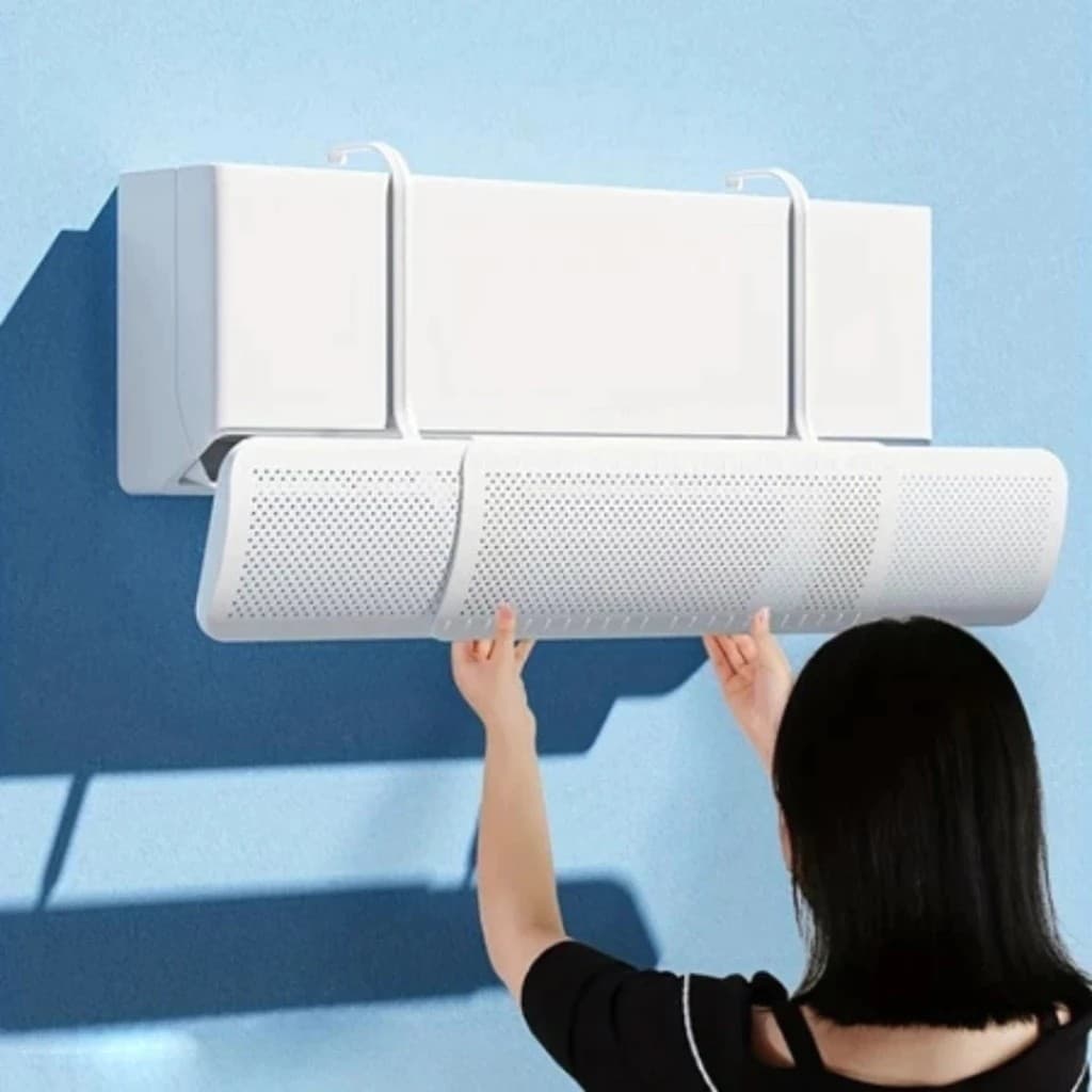 Defletor Ar Condicionado Proteção Suporte Eletrodoméstico Resfriamento Ventilação Placa