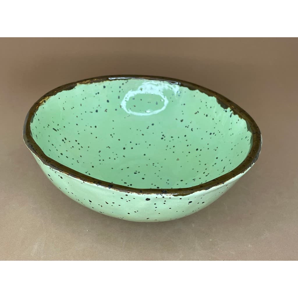 Bowl Tigela Cumbuca de Cerâmica Artesanal Verde 500ml