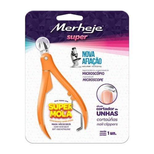 Alicate de Unhas Merheje Super Laranja