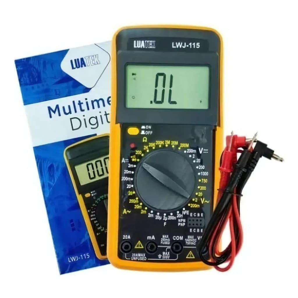 Multímetro Digital Automotivo  Capacímetro Bateria 9v Beep