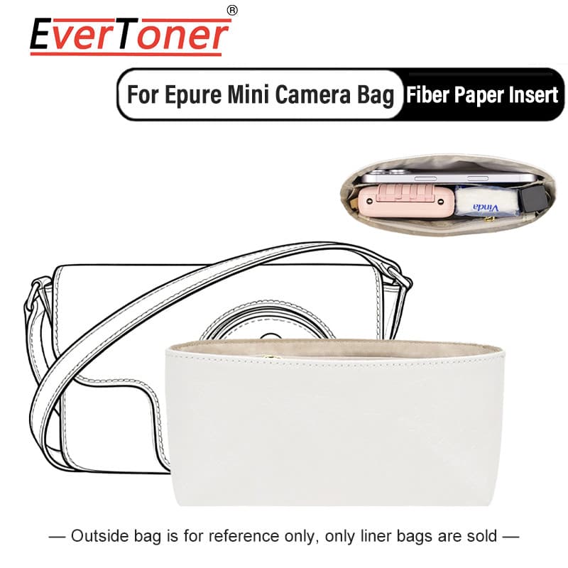 EverToner Soft Forro De Armazenamento Para Epure Mini Câmera Bolsa Organizador De Multi Bolso Mulheres Maquiagem