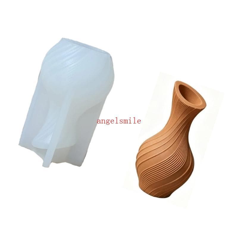 Melhor Frasco Jóias Molde Silicone Resina Epóxi Fundição Vasos Concreto