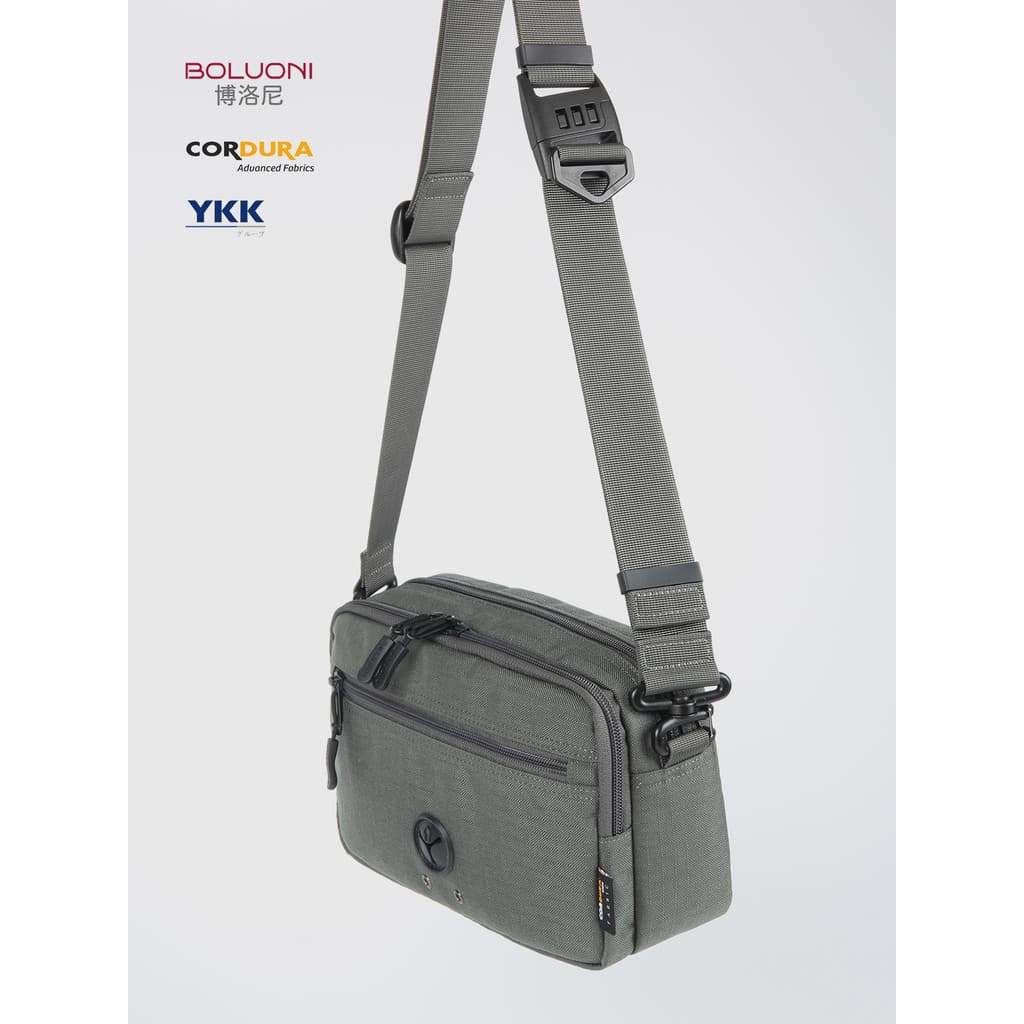 Cordura tecido bolsa de ombro masculina dupla camada saco do mensageiro Horizontal leve pequeno quadrado saco Commuter c