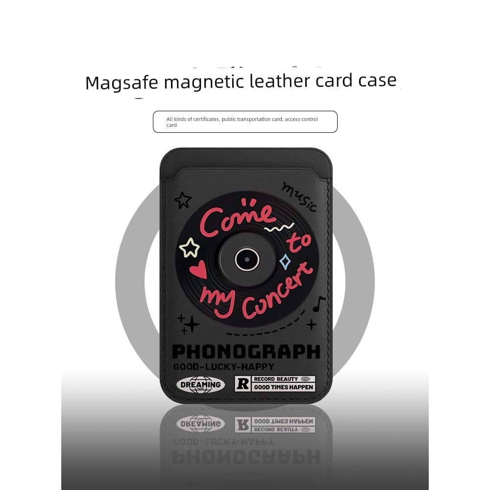 carteira magsafe [Porta-cartões magnético Magsafe] Estilo retrô moderno adequado para iphone17pro Couro 16 Cartoon 13 Ap