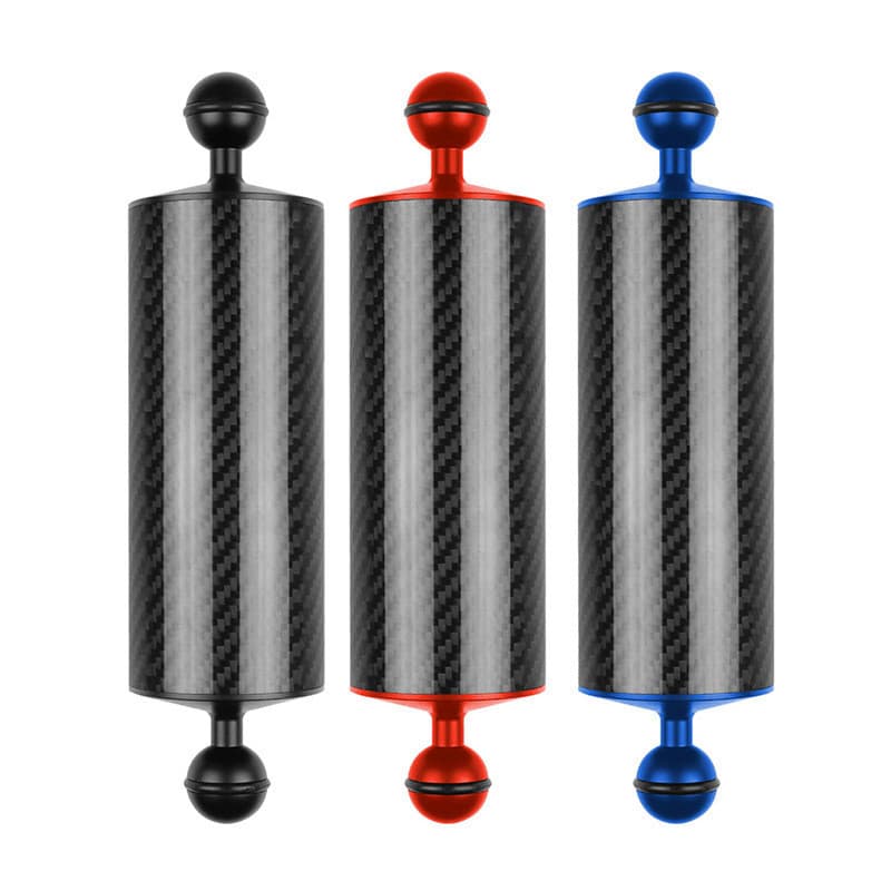 Acessórios para fotografia de mergulho, braço de flutuabilidade, 17/2697/40cm, liga de alumínio + fibra de carbono, cabe