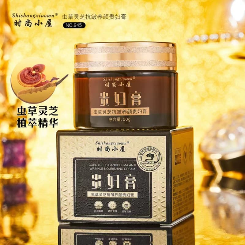 Fashion House Cordyceps Ganoderma Lucidum Anti-Rugas Beleza Senhora Creme Hidratante Hidratante Pele Rejuvenescedor Crem