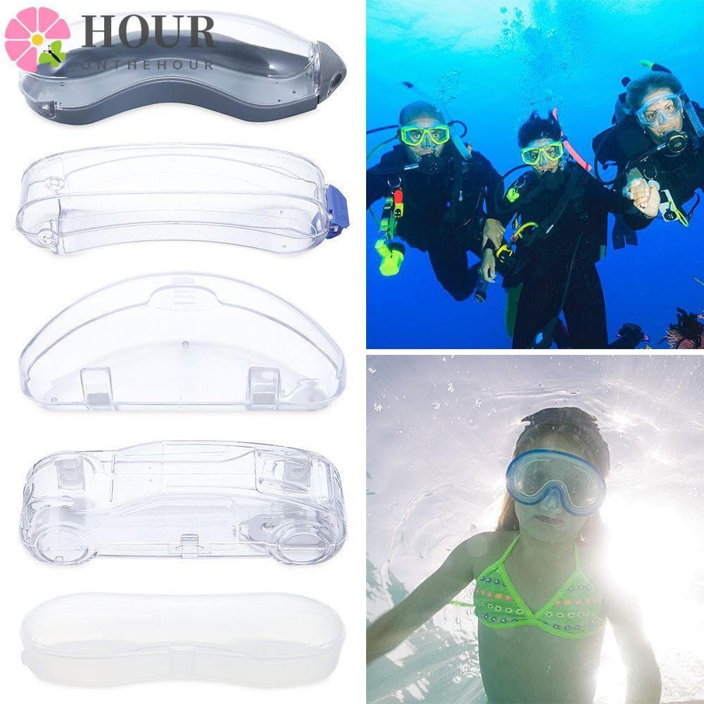 HOUR Goggle Unissex Transparente Portátil Proteção Óculos Caixa