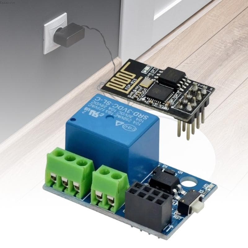 Placa Controle Relés WiFi Programável ESP8266 ESP01S Para Dispositivos Inteligentes