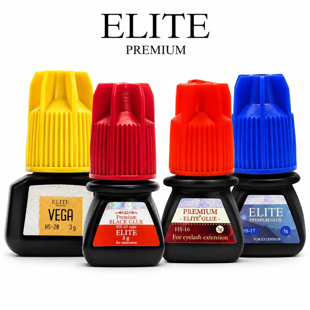 Cola Adesivo Elite Hs10 Hs16 Hs17 Hs20 Vega Extensão de Cílios  Retenção hs-10 hs-16 hs-17 hs-20 Fio