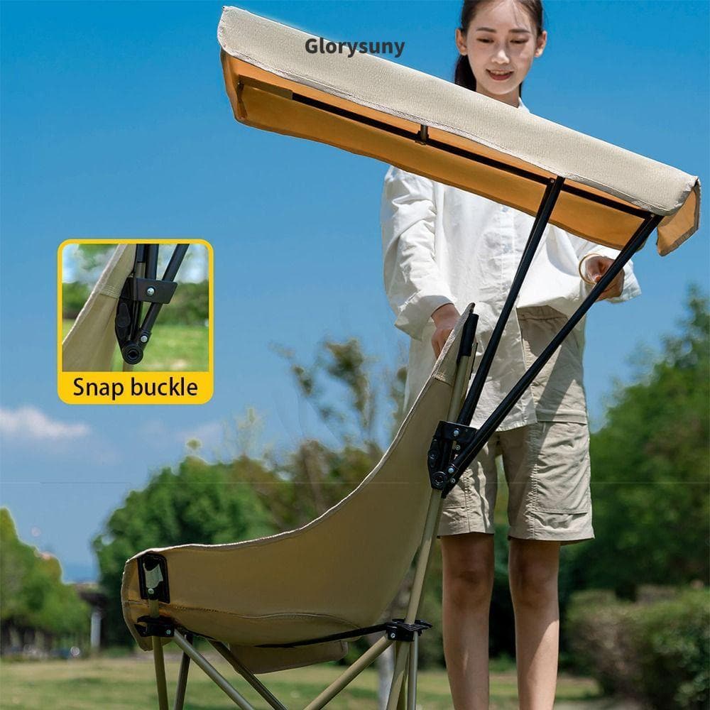 GLORYSUNY Dossel Para Cadeira Ao Ar Livre , De Acampamento Dobrável À Prova De Chuva , Proteção Solar , Acessório Praia