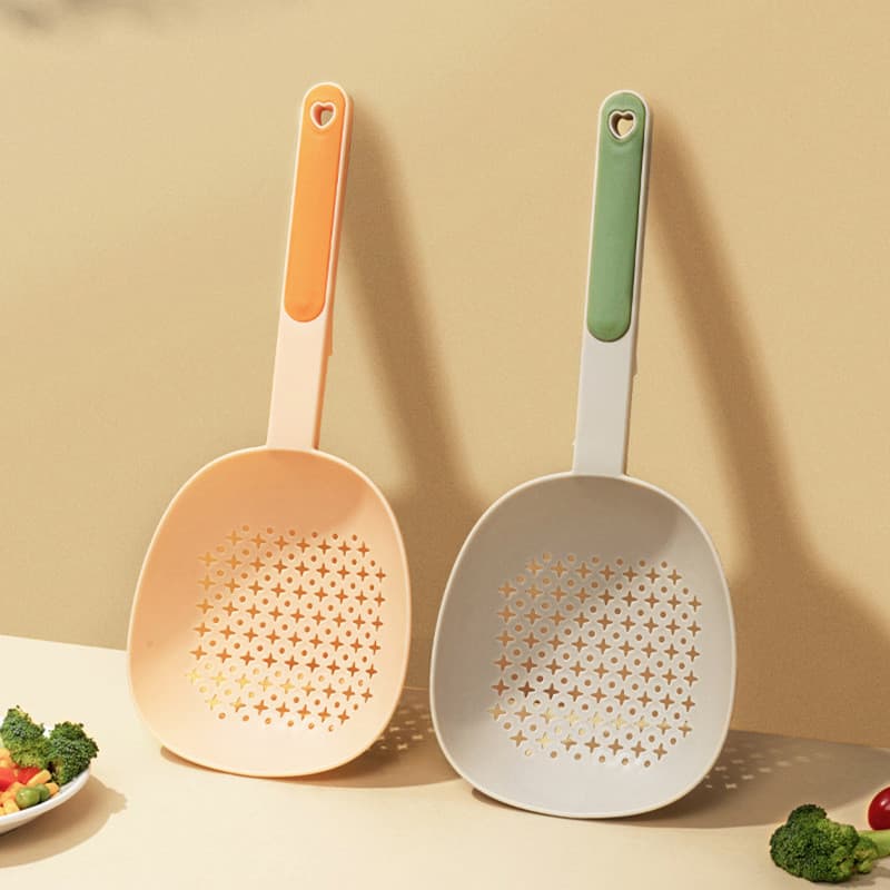 Grande escorredor de cozinha doméstica colher de macarrão de Silicone colher de drenagem coador bolinho macarrão espague
